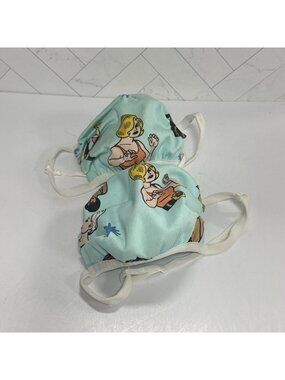 Pinup Girl Clothing PUG Lady Wrestlers Fabric Face Cover Mask x2